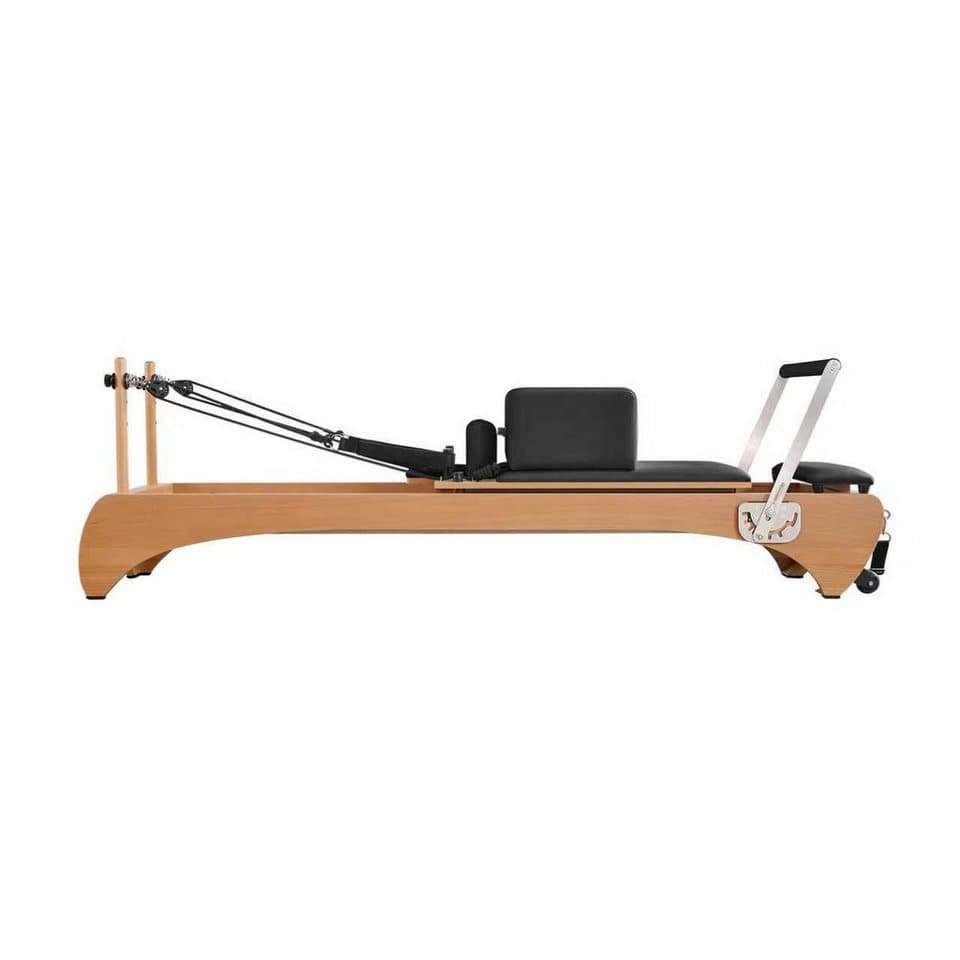 JASPORT Pilates-Reformer H89 aus Buchenholz, (Pilates Reformer Set inklusive Box, Sprungplatte und Zubehör), Stabiler Rahmen aus Buchenholz - Thumbnail 2