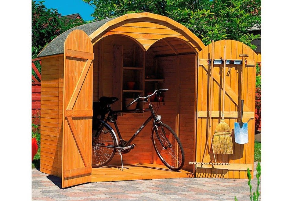promadino Garten-Geräteschrank Roma maxi, BxT: 194x148 cm - Bild 1