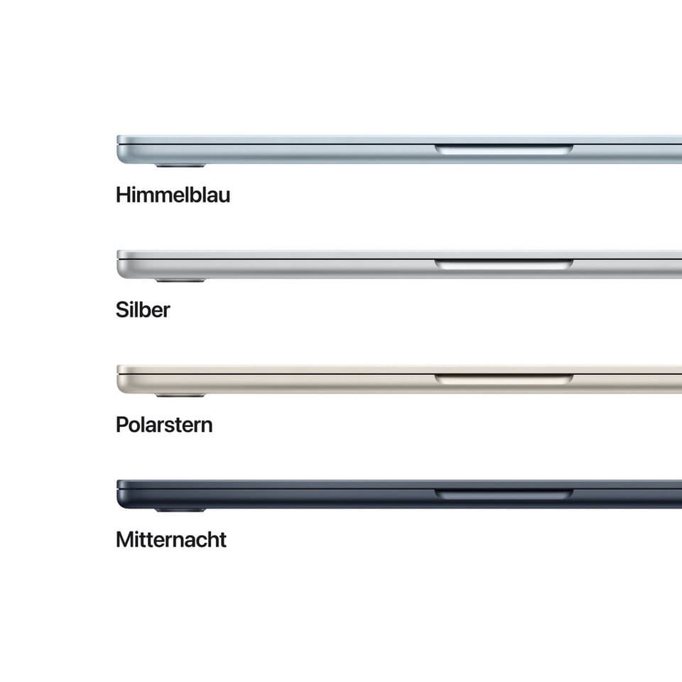 Apple 13-inch MacBook Air Notebook (34,46 cm/13,6 Zoll, Apple M5, 8-Core GPU, 16 GB, 512 GB SSD) - Thumbnail 3