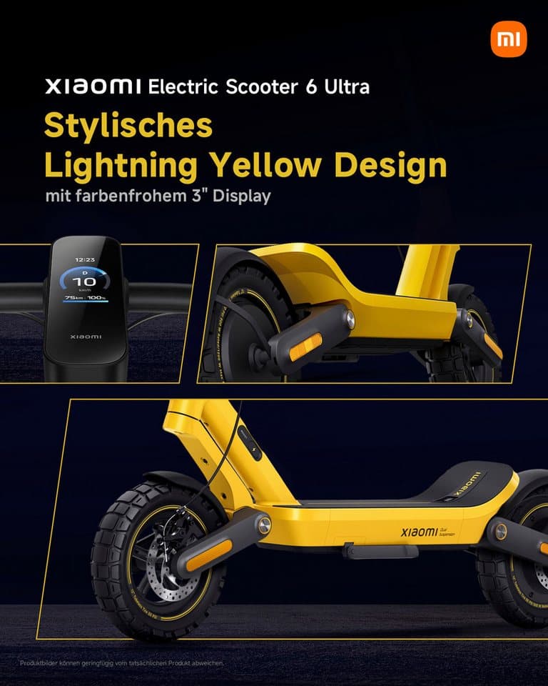 Xiaomi E-Scooter Electric Scooter 6 Ultra DE, 20 km/h - Thumbnail 6