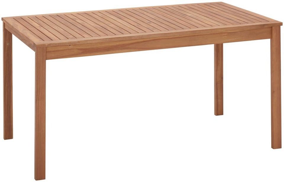 MERXX Garten-Essgruppe Hawaii, (4x Bänke, 2x Tische, 4x Sitzkissen), Akazienholz FSC® 100 % - Thumbnail 9