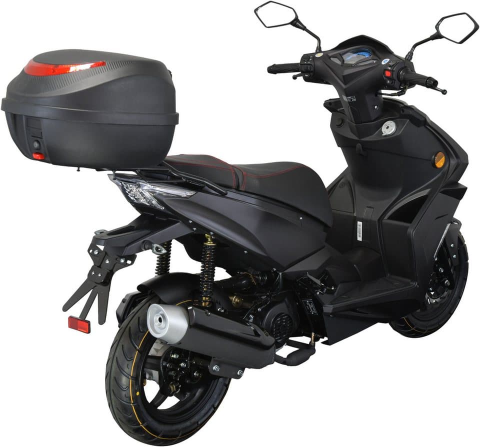 GT UNION Motorroller Striker 45, 49,5 ccm, 45 km/h, Euro 5, (Set, mit Topcase), Luftgekühlter Motor - Thumbnail 7
