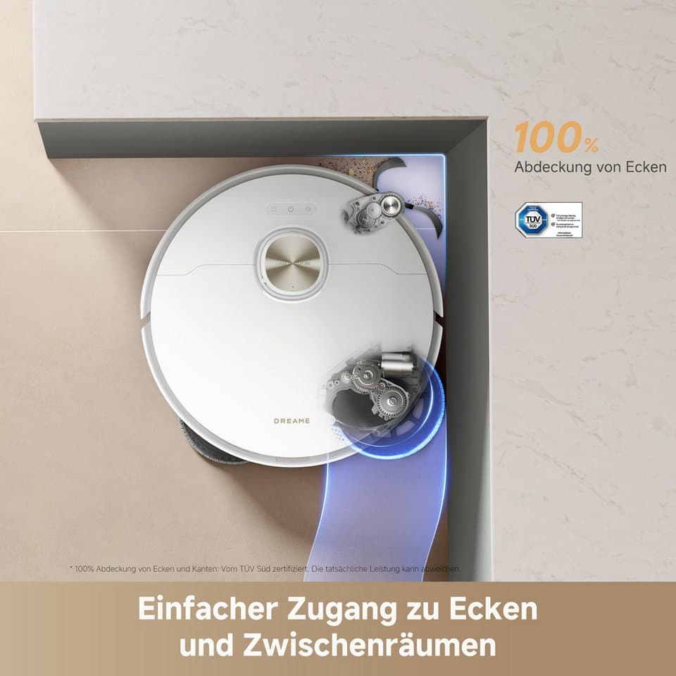 Dreame Saugroboter L50s Pro Ultra, 600 W, beutellos, Basisstation, App-Steuerung - Thumbnail 13