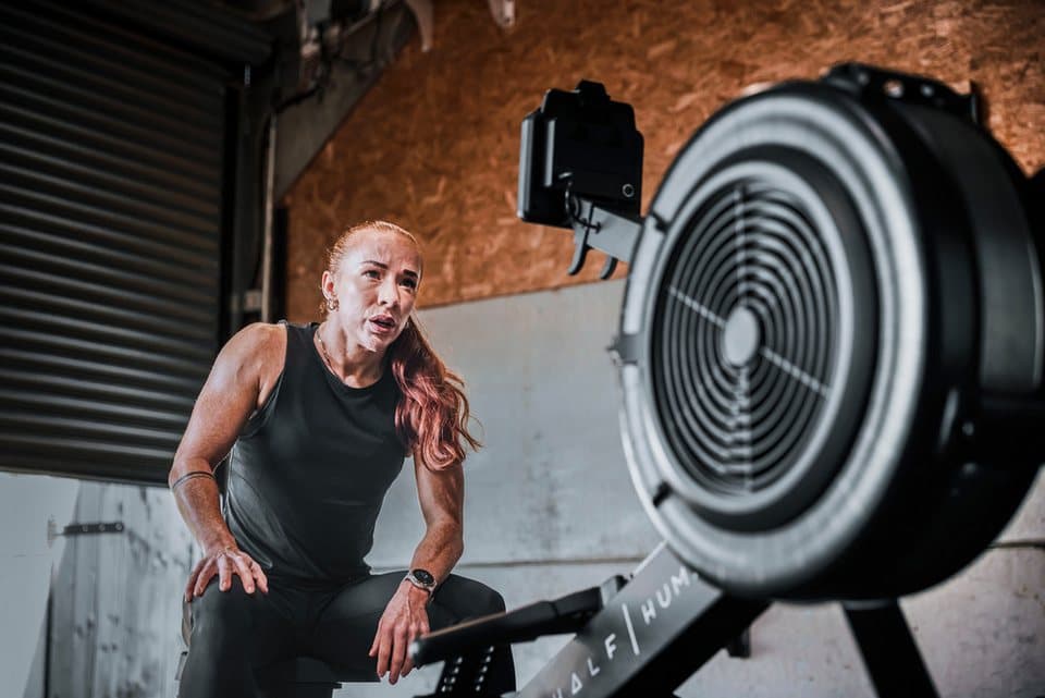 Half Human Rudergerät Air Rower Rudergerät (150 kg max. Benutzergewicht, Sport), Rudermaschine - Thumbnail 11