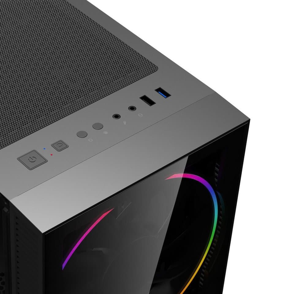 GAMEMAX Black Hole 7455 AMD Ryzen 5 7500F RTX 5070 32GB DDR5 1TB SSD Gaming-PC (AMD Ryzen 5 7500F, RTX 5070, 32 GB RAM, 1000 GB SSD, Wasserkühlung, DDR5 RAM, Windows 11) - Thumbnail 8