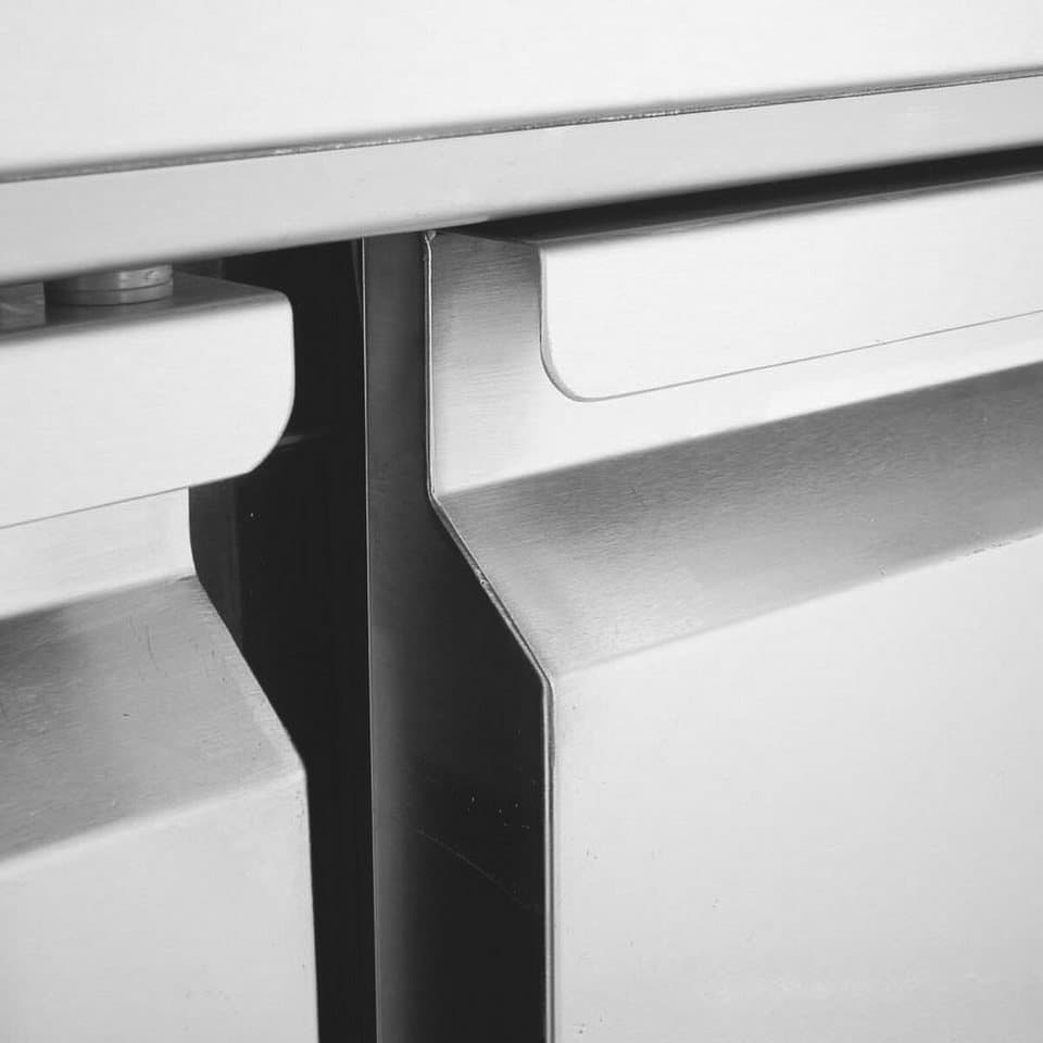 GastroHero Dönergrill Mini Kühltisch Edelstahl GN 1/1 6 Schubladen, 450 W - Thumbnail 5