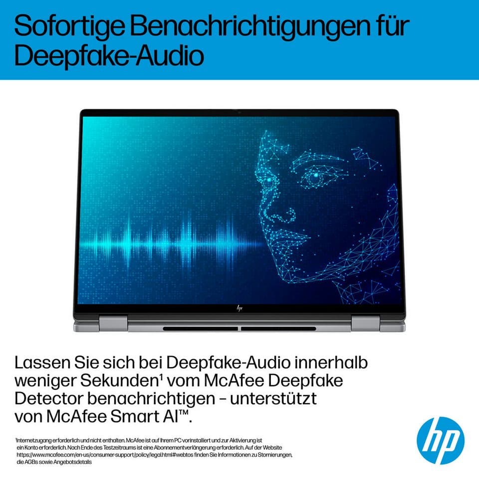 HP OmniBook X Flip 16-a0252ng Convertible Notebook (40,64 cm/16 Zoll, AMD Ryzen™ AI 5 340, Radeon, 16 GB, 1000 GB SSD) - Thumbnail 12