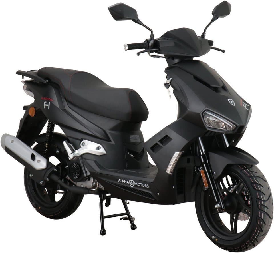 Alpha Motors Motorroller Mustang FI, 50 ccm, 45 km/h, Euro 5, mit USB-Anschluss und Lenkerschloss, sportliches Design - Bild 1