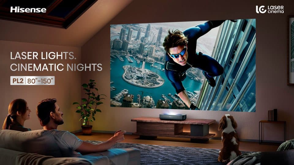 Hisense PL2 Laser-TV (2700 lm, 3000:1, 3840 x 2160 px) - Thumbnail 11