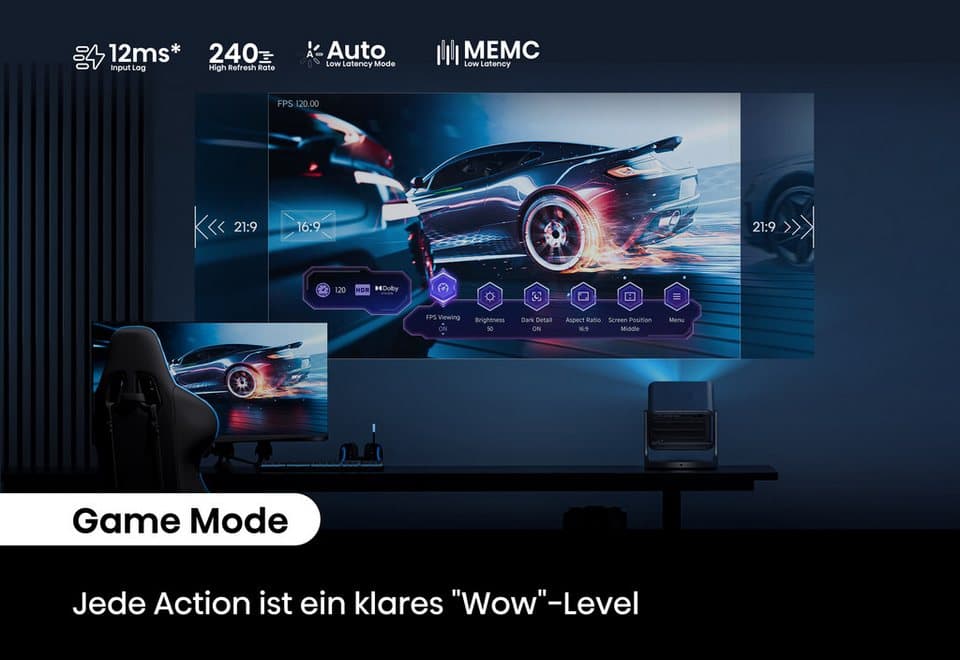 Hisense C2 Mini-Beamer (2000 lm, 1700:1, 3840 x 2160 px) - Thumbnail 23