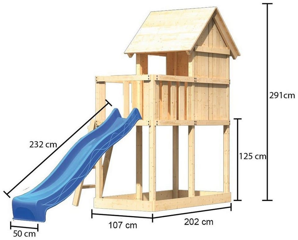 KONIFERA Spielturm Finni, BxTxH: 107x202x291 cm - Thumbnail 8