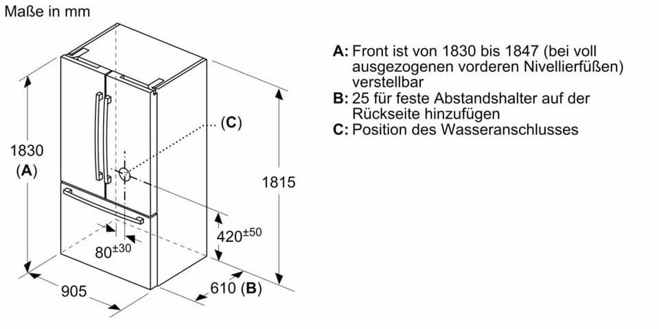 BOSCH French Door Serie 8 KFF96PIEP, 183 cm hoch, 90,5 cm breit - Thumbnail 19