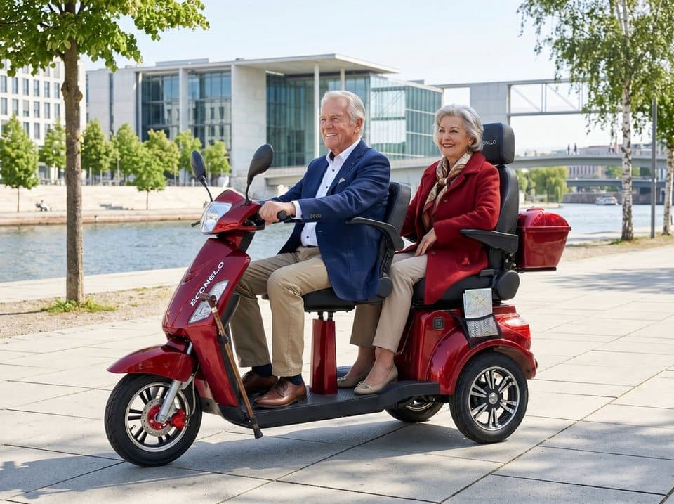 ECONELO Elektromobil, 1000 W, 25 km/h, Sicherheitsrollen gegen Kippen, 3 Geschwindigkeitsstufen - Thumbnail 13