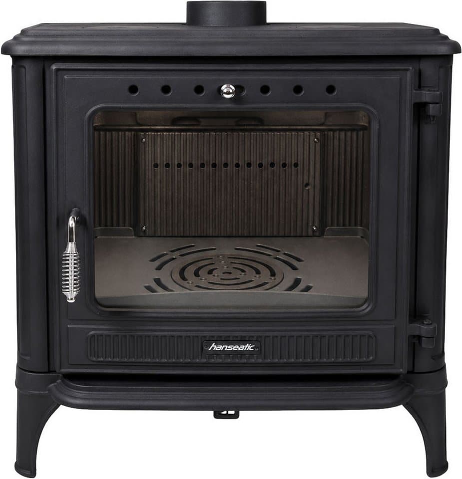 Hanseatic Kaminofen Castor XXL Beige, 10,6 kW, Zeitbrand, Großer Feuerraum - Thumbnail 12