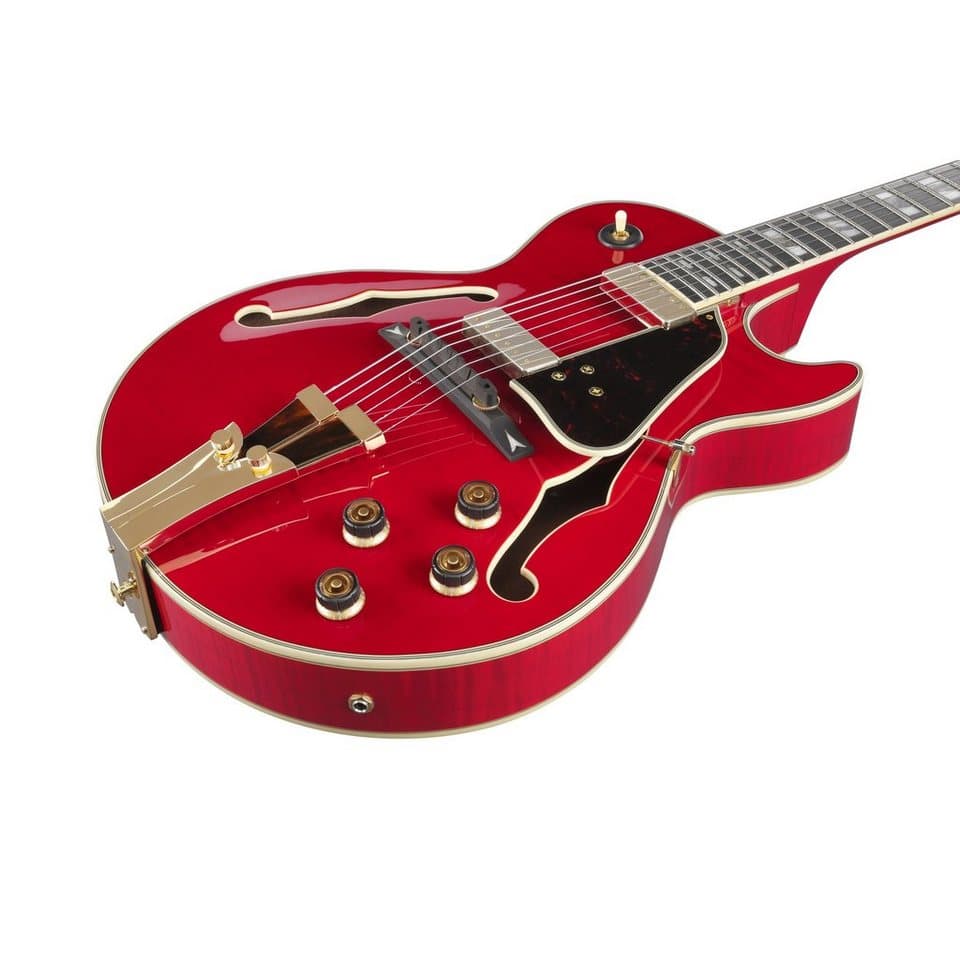 Ibanez Halbakustik-Gitarre, Halb-Akustik Gitarren, Hollow-Body Modelle, George Benson GB10SEFM-SRR Sapphire Red - Halbakustik Gitarre - Thumbnail 6