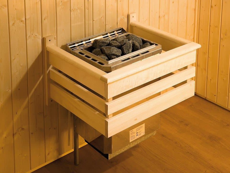 weka Saunahaus Svendborg, BxTxH: 211 x 248 x 253 cm, 38 mm, 9-kW-Bio-Ofen mit ext. Steuerung - Thumbnail 3