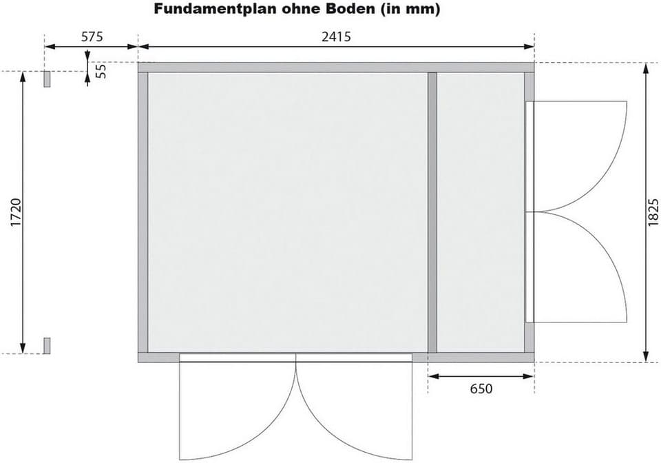 Karibu Gartenhaus Multifunktionshaus 1 Pultdach, BxT: 300x186,5 cm, naturbelassen oder terragrau, Made in Germany - Thumbnail 7