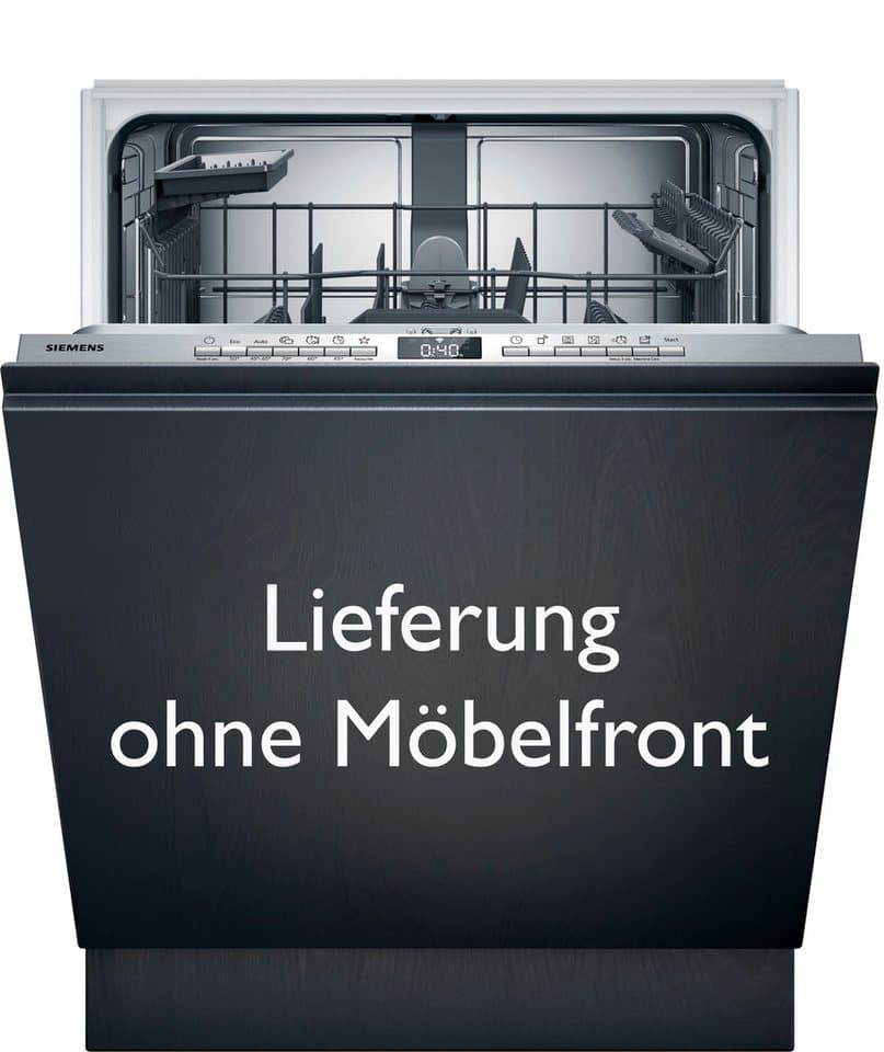 SIEMENS vollintegrierbarer Geschirrspüler iQ300 SN63EX28AE, 13 Maßgedecke, Made in Germany, flexible Körbe & Schubladen, Spülturbo varioSpeed