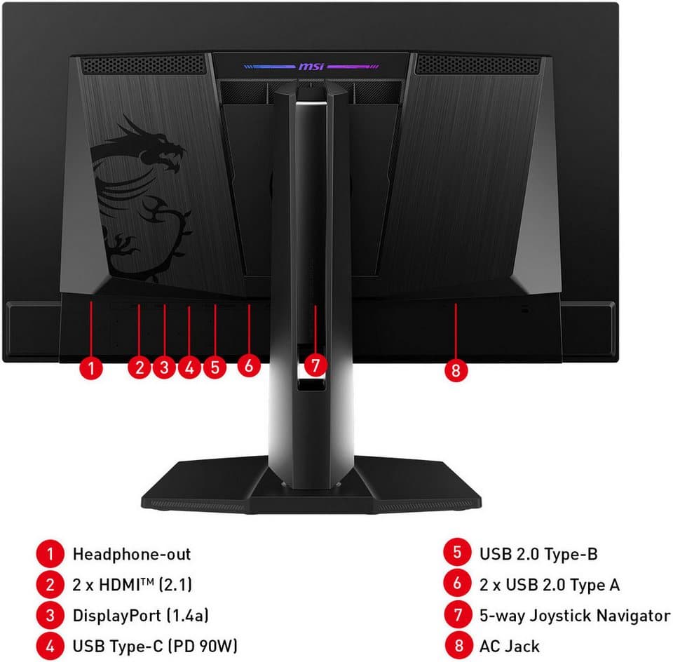 MSI MPG 271QRX QD-OLED OLED-Monitor (67 cm/27 ", 2560 x 1440 px, WQHD, 0,03 ms Reaktionszeit, 360 Hz, QD-OLED) - Thumbnail 34