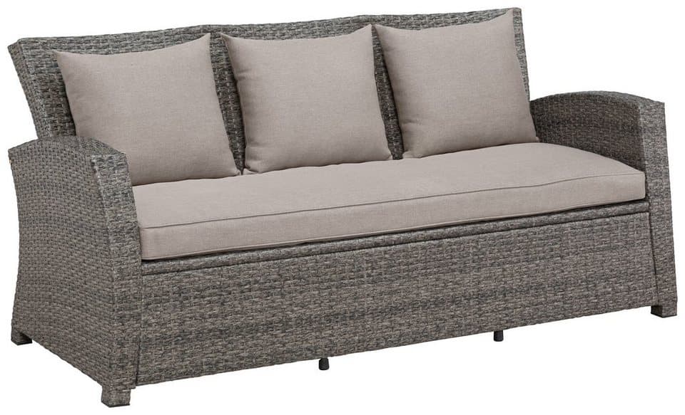 KONIFERA Gartenlounge-Set Siros, (Set, 12-tlg., 1x 3er Sofa, 2x Sessel, 1x Tisch 135x82x65cm, inkl. Auflagen), Polyrattan, Stahl, Tischplatte aus Nonwood, geeignet für 5 Personen - Thumbnail 7