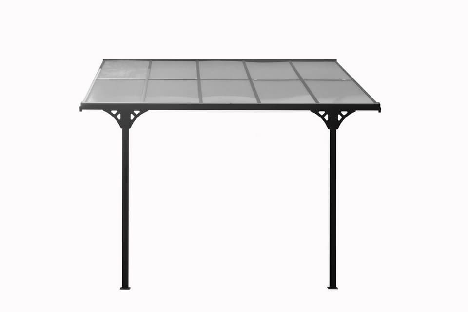 WESTMANN Terrassendach Bruce, BxT: 313x300 cm, Bedachung Doppelstegplatten, Rahmen aus pulverbeschichtetem Aluminium, schwarz - Bild 1