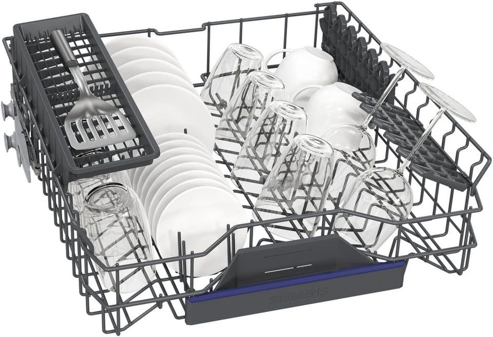 SIEMENS teilintegrierbarer Geschirrspüler iQ300 SN53ES28AE, 13 Maßgedecke, Made in Germany, flexible Körbe & Schubladen, Spülturbo varioSpeed - Thumbnail 7