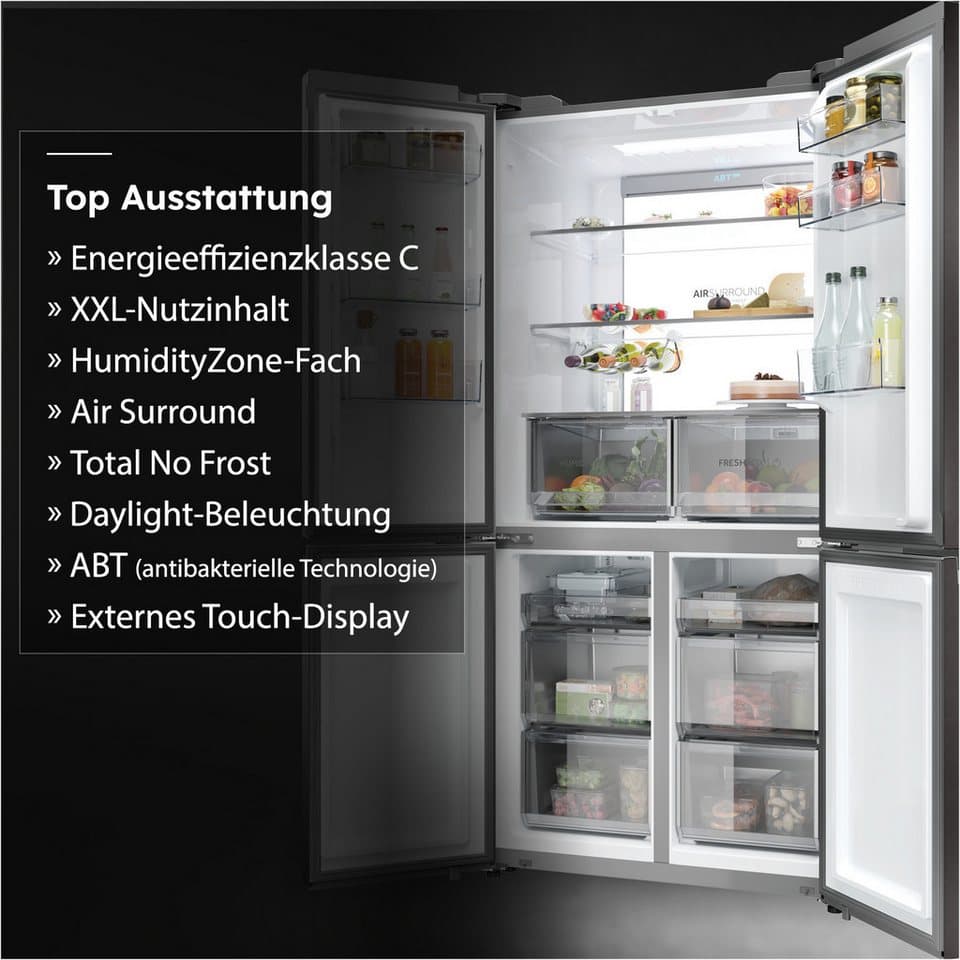 Haier Multi Door Cube 90 HCR79F19CNMD, 190,5 cm hoch, 90,8 cm breit, No-Frost, Humidity Zone, ABT Pro entfernt 99,99 % der Bakterien - Thumbnail 3