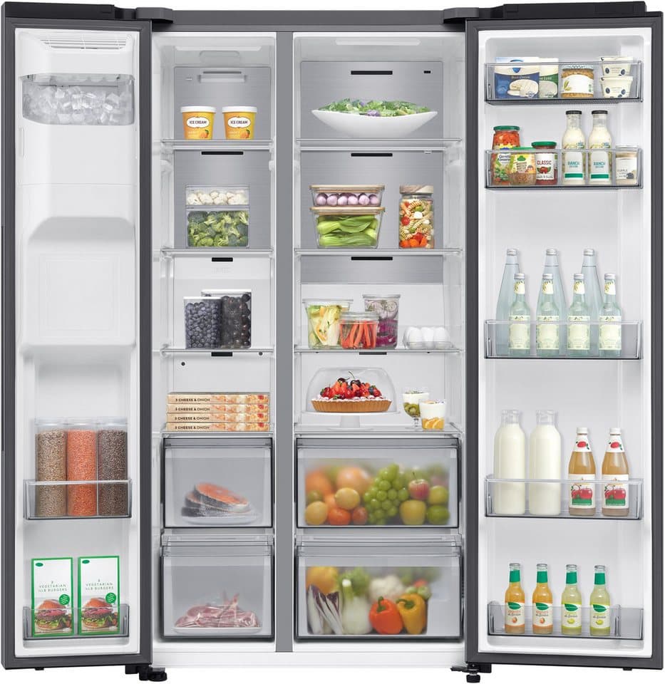 Samsung Side-by-Side RS70F RS70F66KBTEF, 178 cm hoch, 91,2 cm breit, Eis- und Wasserspender, Al Energy Mode, No Frost+ - Thumbnail 5