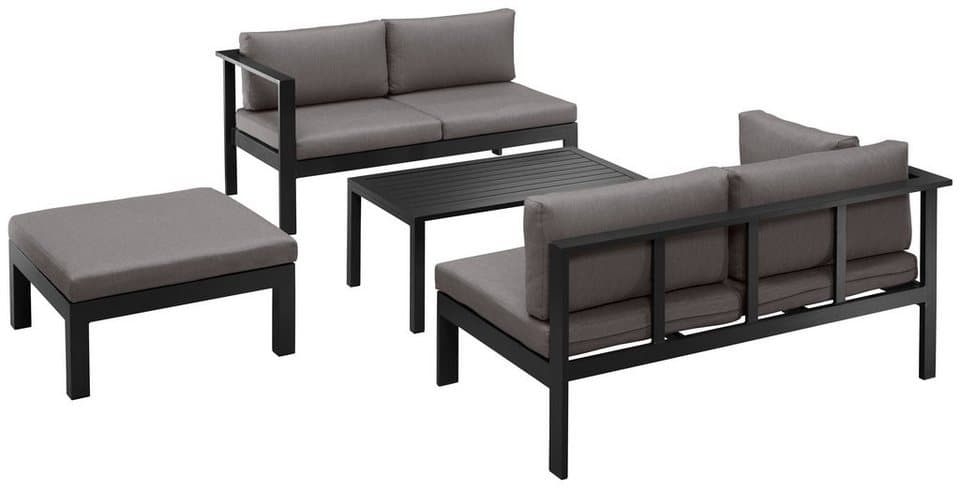 KONIFERA Gartenlounge-Set Dubai, (14-tlg), Ecklounge, Tisch 100x59 cm, Aluminium - Thumbnail 3