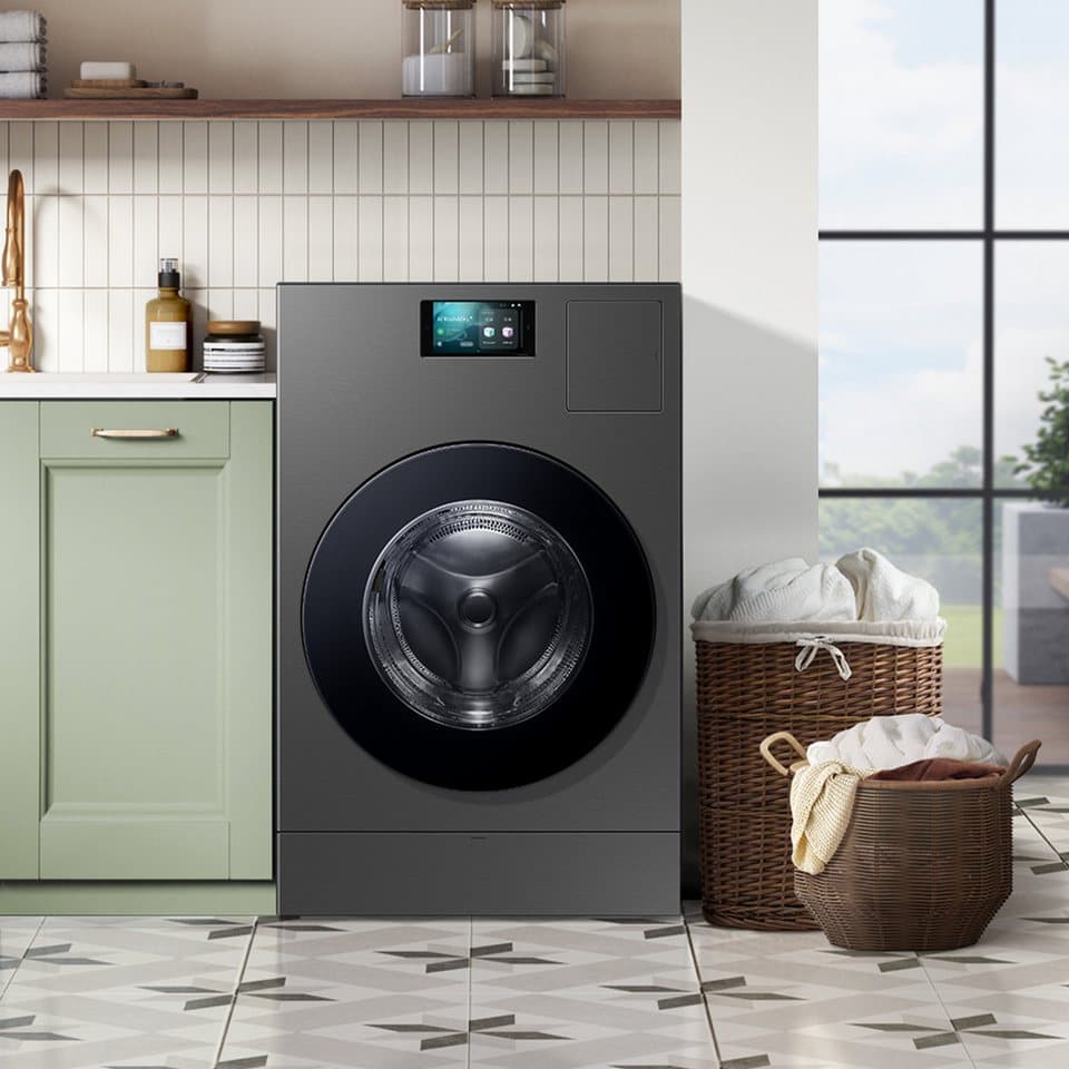 Samsung Waschtrockner WD8000DK WD18DB8995BZT2, 18 kg, 11 kg, 1000 U/min, Trommelreinigung+, Breite 75 cm, Tiefe 92cm, Höhe 111 cm - Thumbnail 2