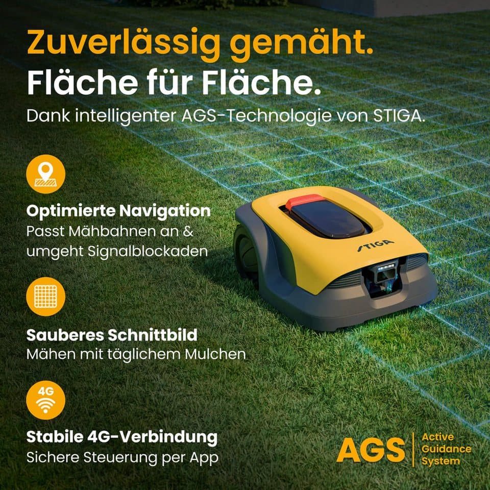 STIGA GARDEN Rasenmähroboter A 8v, bis 800 m² Rasenfläche, (Set), App-Steuerung, Mehrzonen-Management, RTK+KI-Kamera+VISTA-Technologie - Thumbnail 11