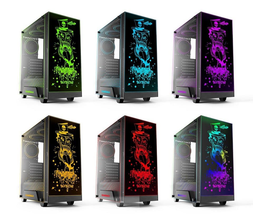 GAMEMAX MegaDeal Rockstar 2602 AMD Ryzen 7 5700X RTX 5060 32GB DDR4 1TB SSD PC-Komplettsystem (27", AMD Ryzen 7 5700X, RTX™ 5060, 32 GB RAM, 1000 GB SSD, Windows 11 + MSI PRO MP273A Flat Monitor, 69cm (27) - Thumbnail 4