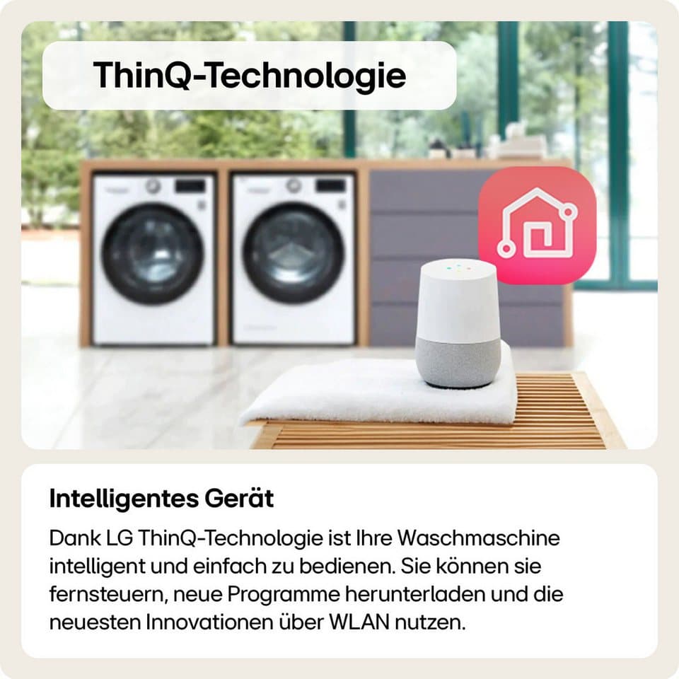 LG Waschtrockner Serie 7 W4WR7096YB, 9 kg, 6 kg, 1400 U/min - Thumbnail 17