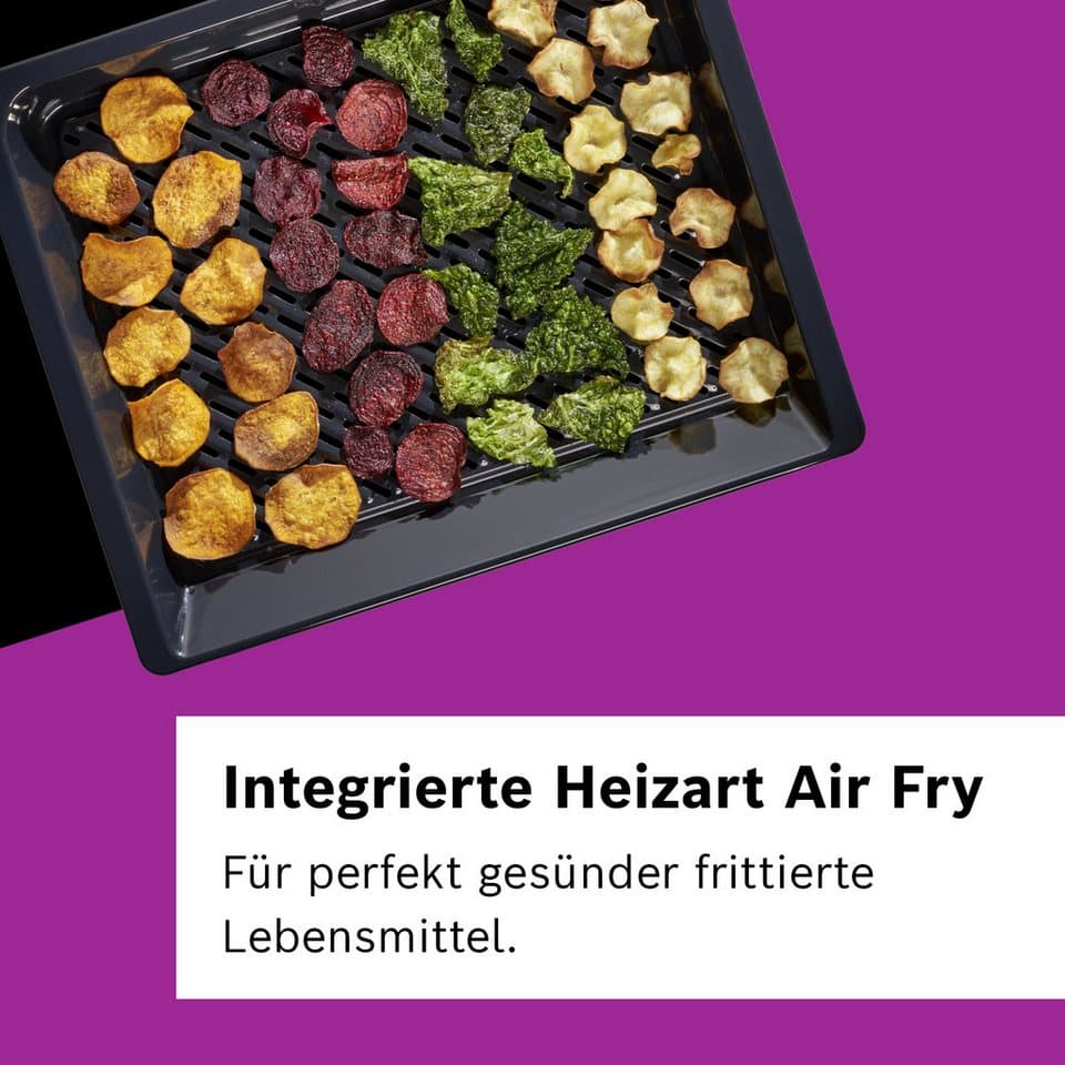 BOSCH Backofen Serie 8 HBG7221B2, mit Teleskopauszug nachrüstbar, Hydrolyse, Air Fry für knusprige Lebensmittel & Reinigungsunterstützung - Thumbnail 7