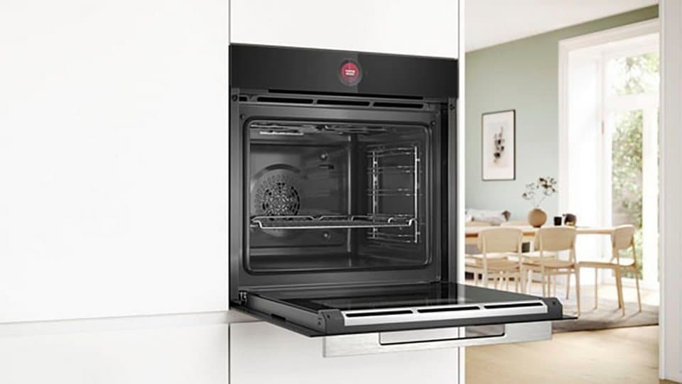 BOSCH Backofen Serie 8 HBG7221B2, mit Teleskopauszug nachrüstbar, Hydrolyse, Air Fry für knusprige Lebensmittel & Reinigungsunterstützung - Thumbnail 4