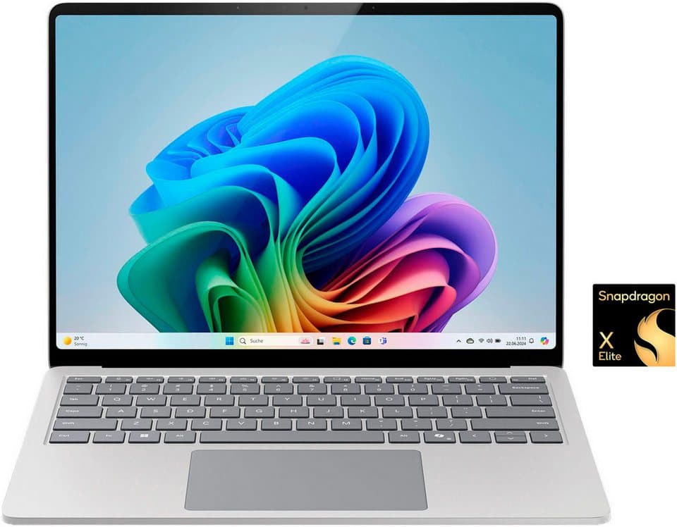Microsoft Surface Laptop, Copilot+ PC, 13" Touch-Display, 16 GB RAM, 7. Edition Notebook (35,05 cm/13,8 Zoll, Snapdragon X Elite X1E-78-100, Adreno, 16 GB, 1000 GB SSD) - Bild 1