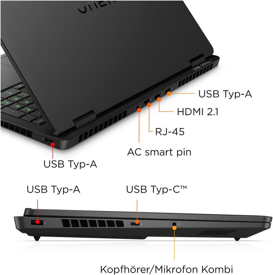 HP OMEN 16-ap0286ng Gaming-Notebook (40,64 cm/16 Zoll, AMD Ryzen 9 8940HX, GeForce RTX 5060, 16 GB, 1000 GB SSD) - Thumbnail 15