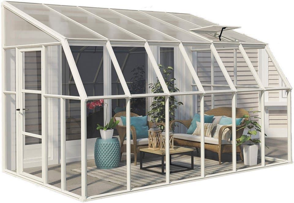 Palram - Canopia Gewächshaus Sun Room, BxTxH: 257 x 384 x 266 cm, BxLxH: 58 x 120 x 266 cm, 3 mm Wandstärke, lebenslang widerstandsfähige Wandpaneele - Thumbnail 2