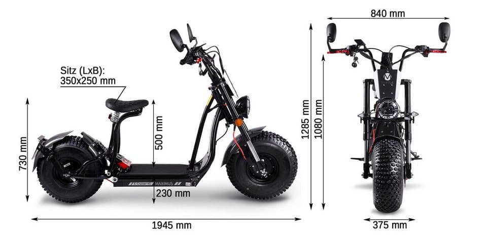 Rolektro E-Motorroller Rolektro, Maximus E-Cruiser 45, 3600 W, 45 km/h - Thumbnail 17