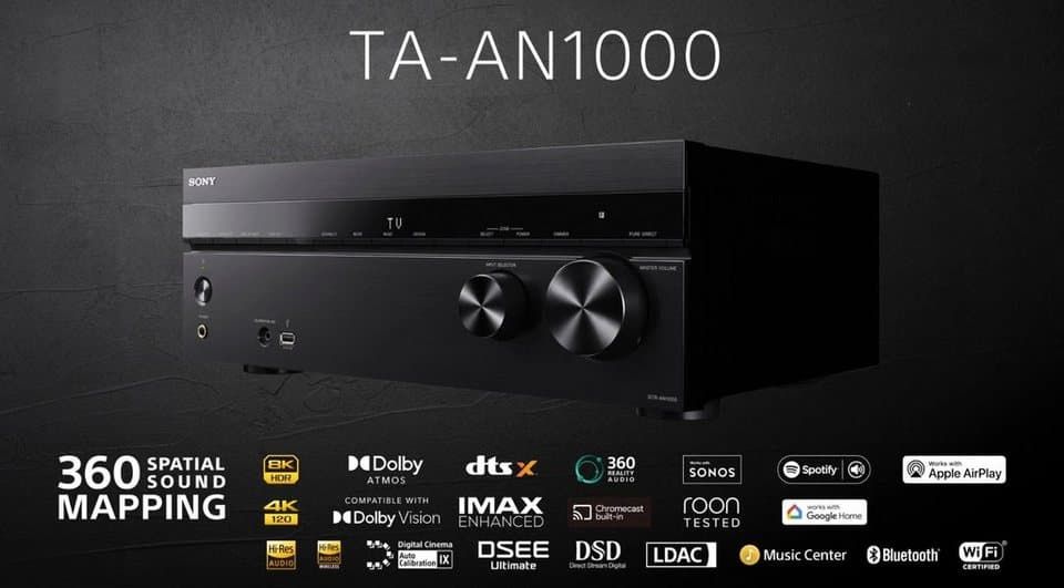 Sony TA-AN1000 7.2 Channel 8K A/V Verstärker (240 W) - Thumbnail 5