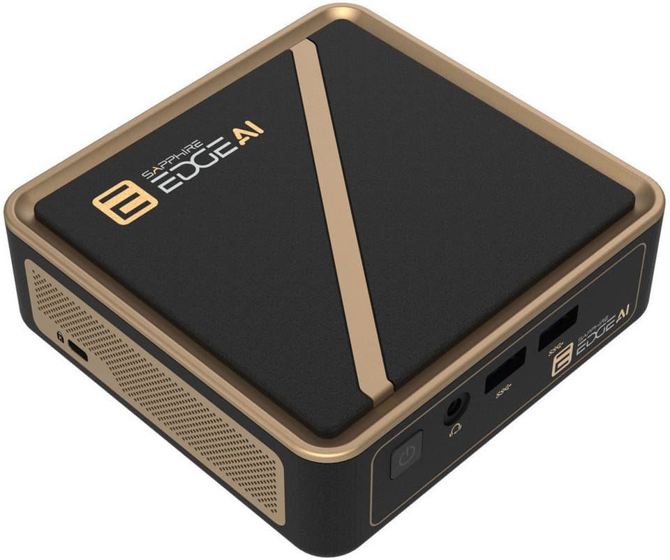 Sapphire EDGE AI 370 Barebone-PC (AMD Ryzen AI 9 HX 370, Radeon 890M, 96 GB RAM, 0 GB SSD, Luftkuhlung) - Thumbnail 4
