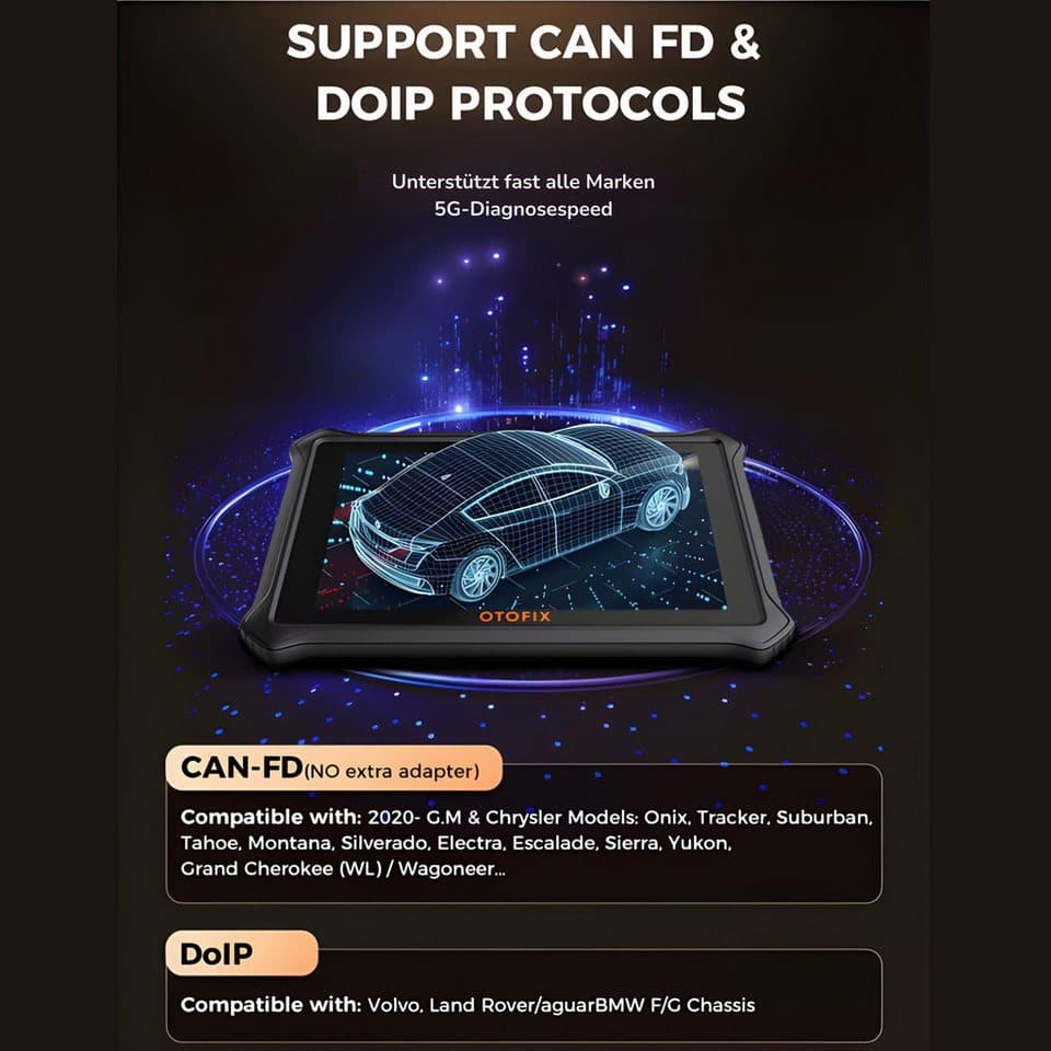 OTOFIX Kfz-Diagnosegerät OBD Diagnosegerät OBD2 Scanner mit 38+ Reset & Aktivtests, Komplett-Set, Komplett-Set, DPF-Reset, Profi Diagnosegerät kabellos - Thumbnail 8
