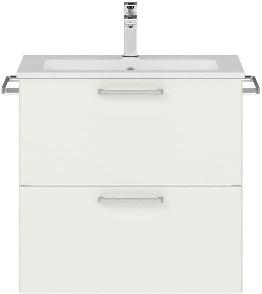 nobilia® Waschtisch-Set Tolvina, (1-St., vormontiert, mit Soft-Close), in vier Breiten