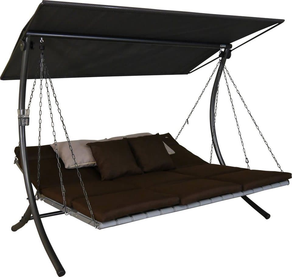 Angerer Freizeitmöbel Hollywoodschaukel Luxus Smart coffee, 3-Sitzer, Bettfunktion, BxTxH: 210x145x160 cm - Thumbnail 3