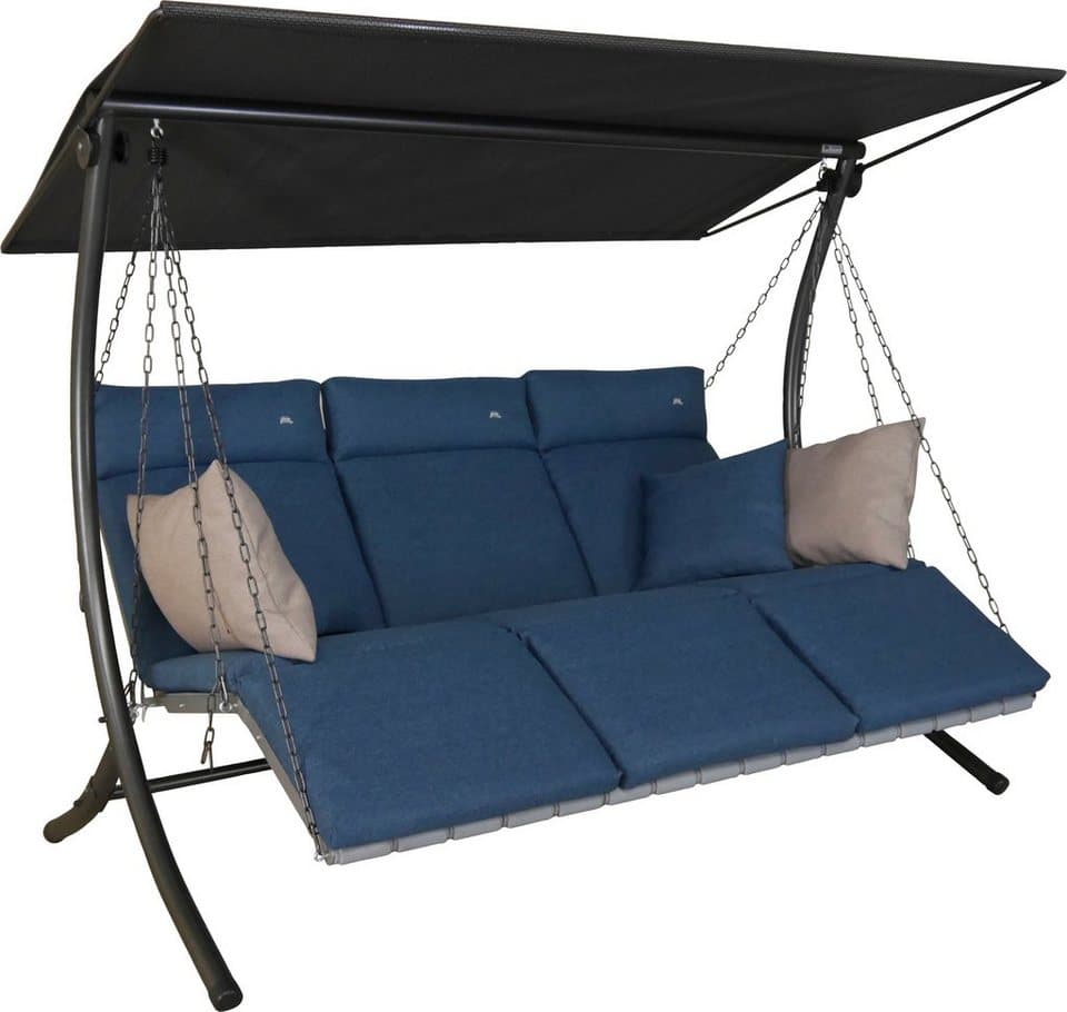 Angerer Freizeitmöbel Hollywoodschaukel Luxus Smart denim, 3-Sitzer, Bettfunktion, BxTxH: 210x145x160 cm - Thumbnail 2