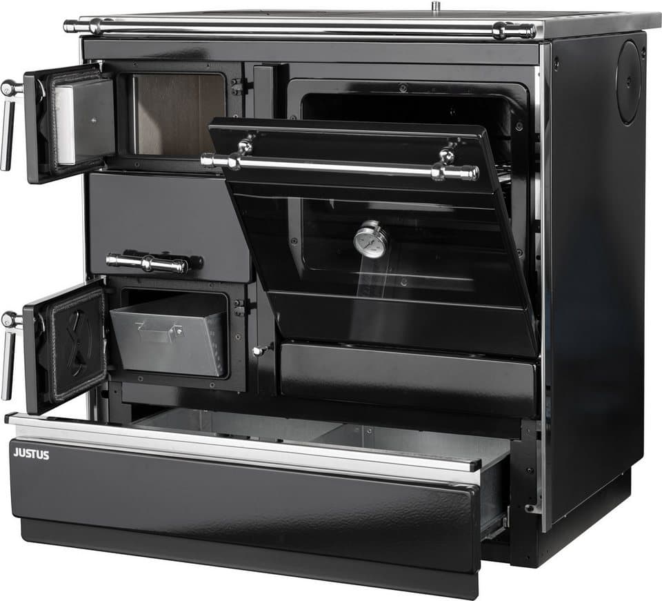 JUSTUS Festbrennstoffherd Linz II, 7 kW, Zeitbrand - Thumbnail 2