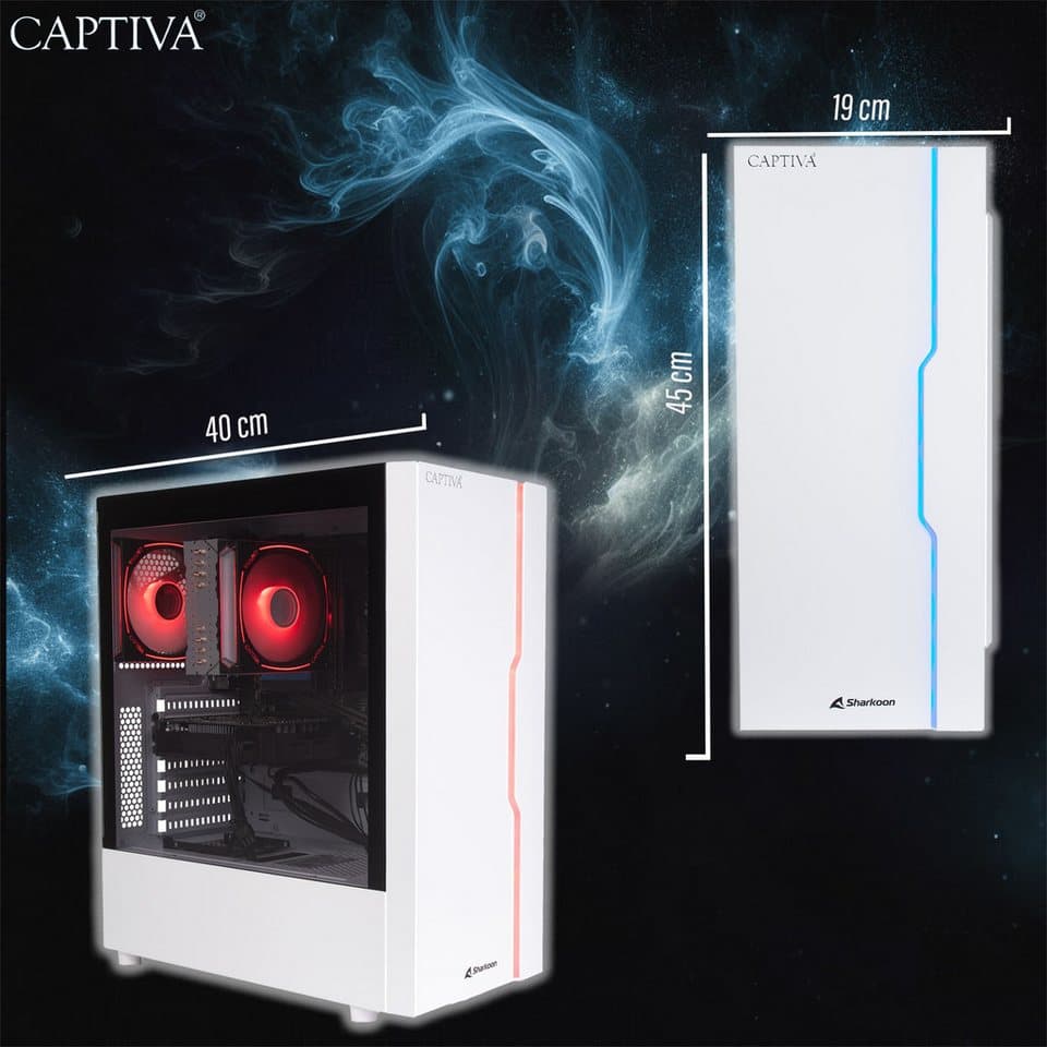 CAPTIVA Power Starter R78-380 Business-PC (AMD Ryzen 7 5700G, -, 16 GB RAM, 1000 GB SSD, Luftkühlung) - Thumbnail 5