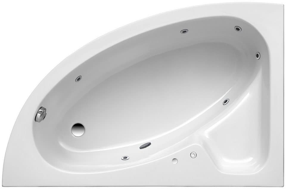 OTTOFOND Whirlpool-Badewanne Salinas A, (Komplett-Set, 3-tlg), Typ 1, chrom - Bild 1