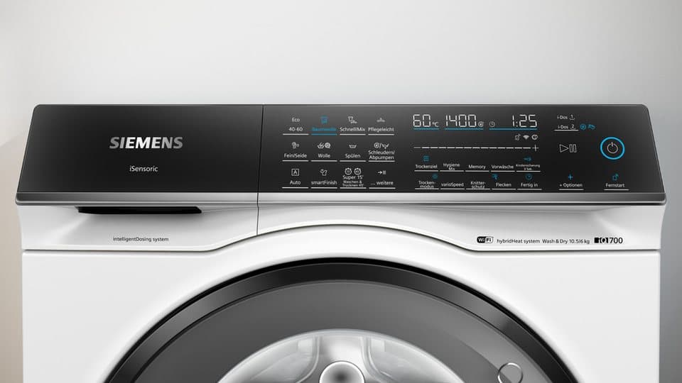 SIEMENS Waschtrockner iQ700 WN54C2A40, 10,5 kg, 6 kg, 1400 U/min - Thumbnail 7