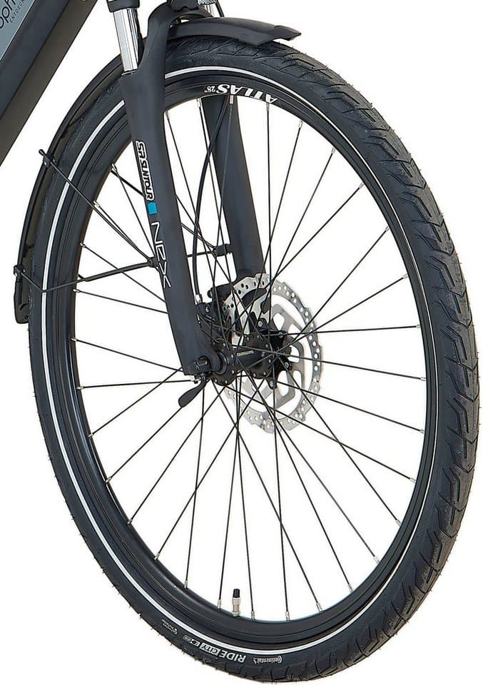 Prophete E-Bike Trekkingrad Entdecker 3.8, 8 Gang Shimano Altus Schaltwerk, Kettenschaltung, Mittelmotor, 540 Wh, Pedelec, Elektrofahrrad für Herren - Thumbnail 7